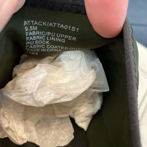 SOLD - Steve Madden ATTACK Camouflage Army Green Women’s Sneakers Size 9.5 - Picture 8 of 9